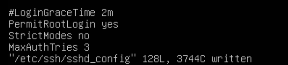 原始 SSH 配置中的 PermitRootLogin 和 StrictModes